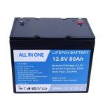 Lifepo4 ਲਿਥੀਅਮ ਆਇਨ ਬੈਟਰੀ 12v 80Ah