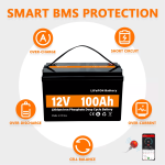 LiFePO4 ਸੋਲਰ ਐਨਰਜੀ ਸਟੋਰੇਜ ਪਾਵਰ ਬੈਟਰੀ 12V 100Ah