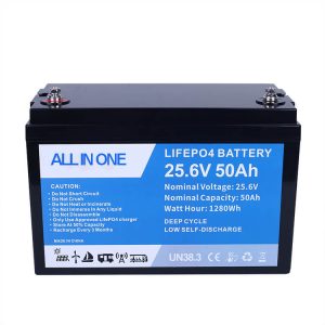 25.6V 100Ah Lithium-Ion Lifepo4 ਬੈਟਰੀ ਪੈਕ ਰੀਚਾਰਜਯੋਗ ਲਿਥੀਅਮ ਆਇਨ ਬੈਟਰੀ