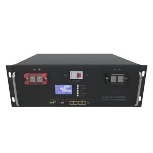 5U ਕੈਬਨਿਟ ਦੇ ਨਾਲ 6000 ਸਾਈਕਲ 48V 100Ah 5Kwh RS48 LiFePo4 ਸੋਲਰ ਬੈਟਰੀ